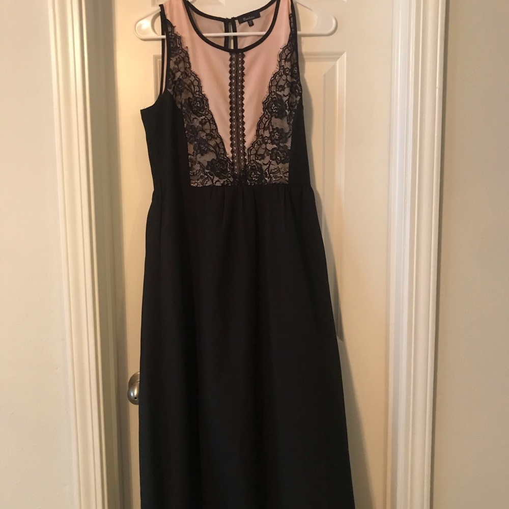 Black and Cream Maxi dress
